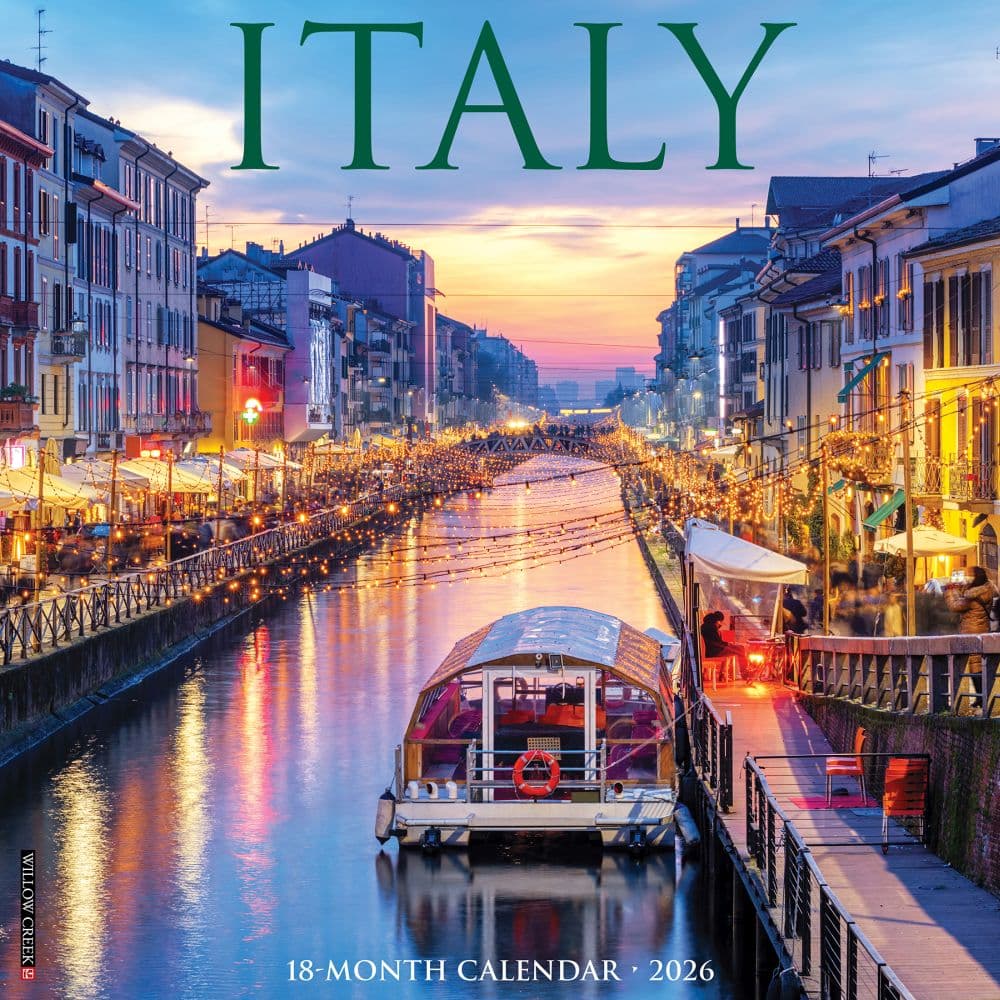 Italy 2026 Wall Calendar Main Product Image