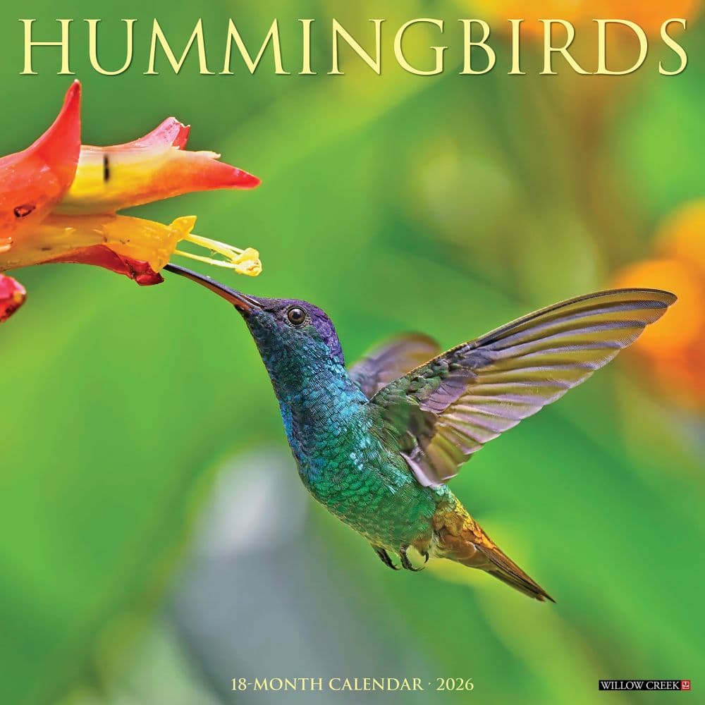 Hummingbirds 2026 Wall Calendar