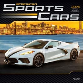 Sports Cars American 2026 Wall Calendar