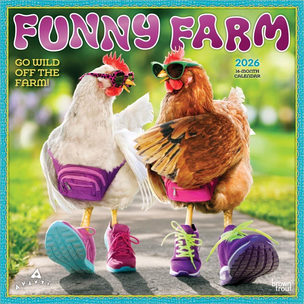 Funny Farm 2026 Wall Calendar