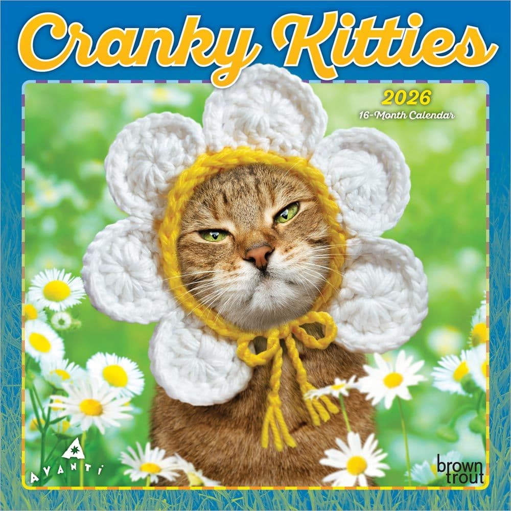 Cranky Kitties Avanti  2026 Mini Wall Calendar