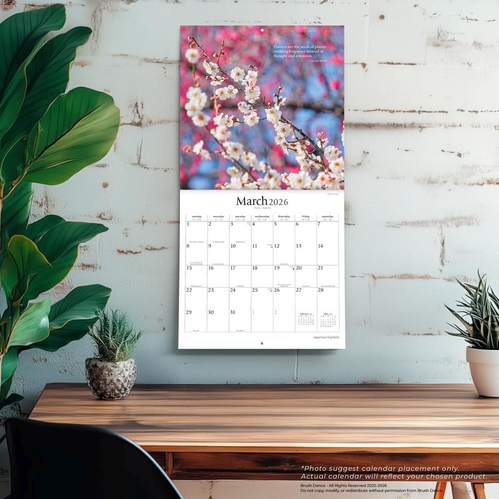 Japanese Gardens 2026 Wall Calendar - Calendars.com