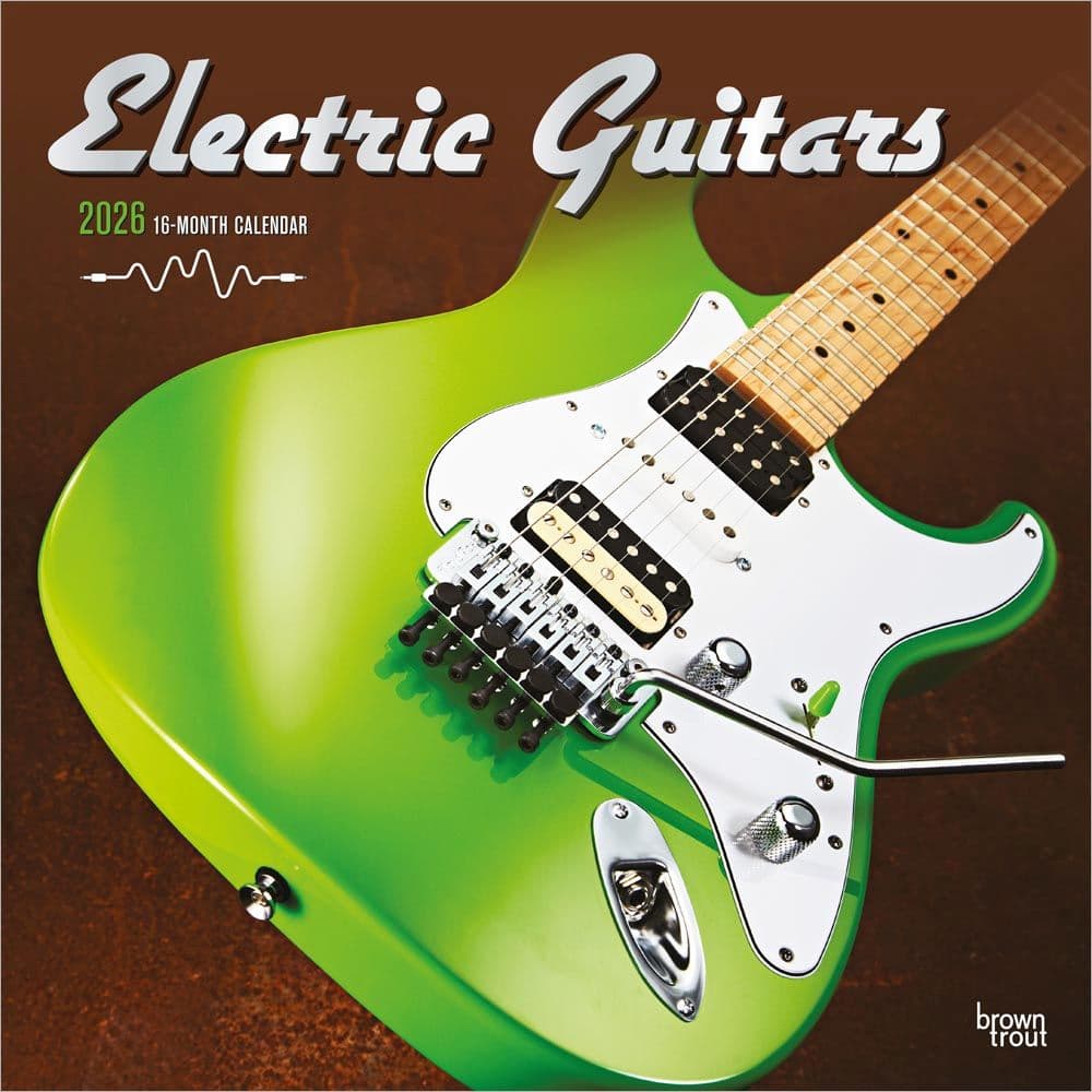 Electric Guitars 2026 Wall Calendar - Calendars.com