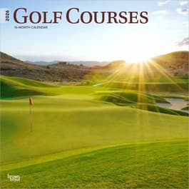 Golf Courses 2026 Wall Calendar