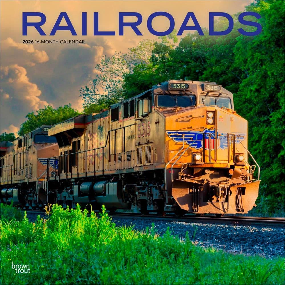 Railroads 2026 Wall Calendar Calendars Com 
