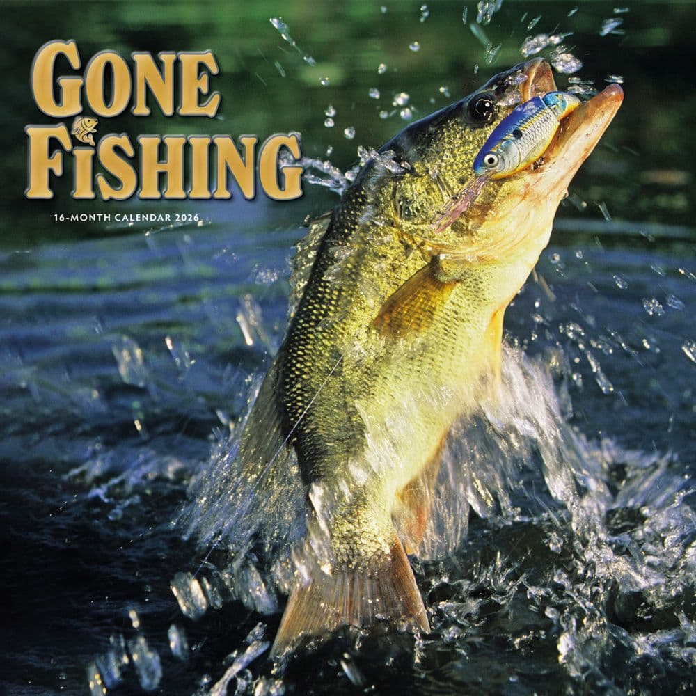 Gone Fishing 2026 Wall Calendar Main Product Image