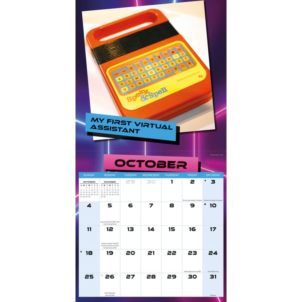 Back to the 80s 2026 Wall Calendar - Calendars.com
