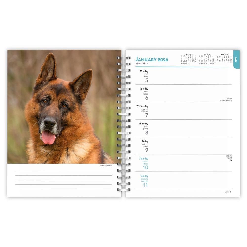 German Shepherds 2026 Engagement Planner - Calendars.com