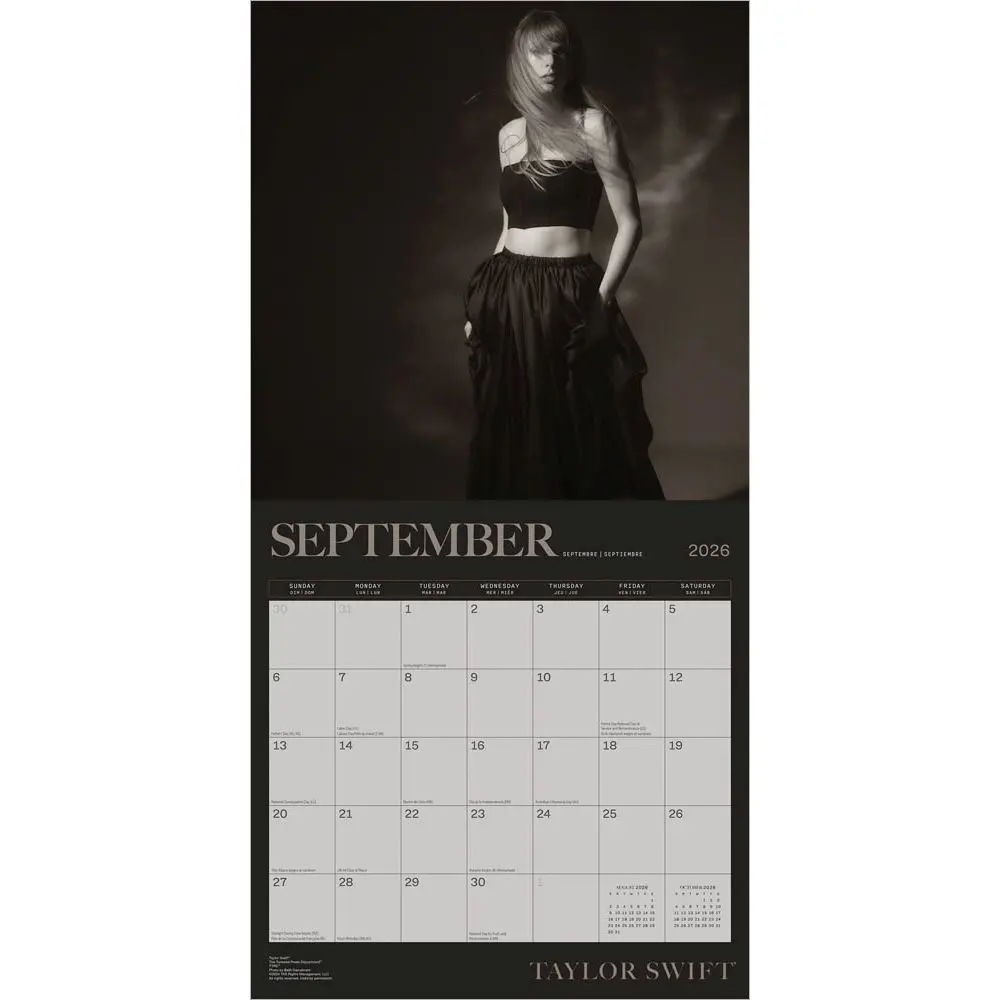 Taylor Swift 18 Month 2026 Wall Calendar