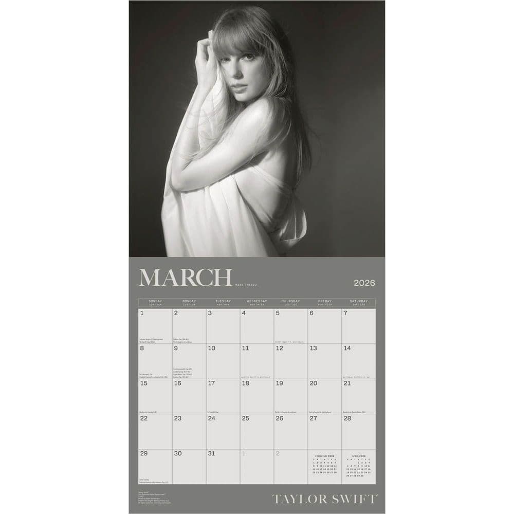 Taylor Swift 2026 Wall Calendar - Calendars.com
