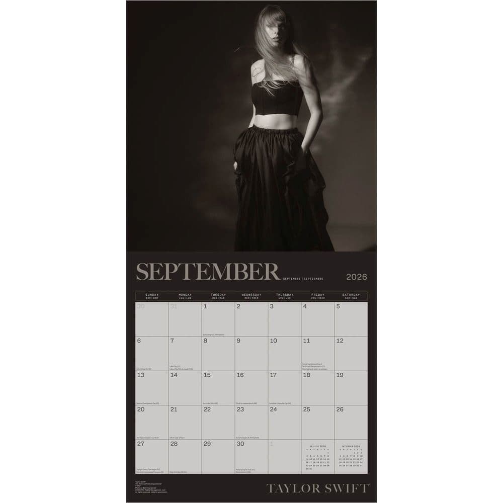 Taylor Swift 2026 Wall Calendar - Calendars.com