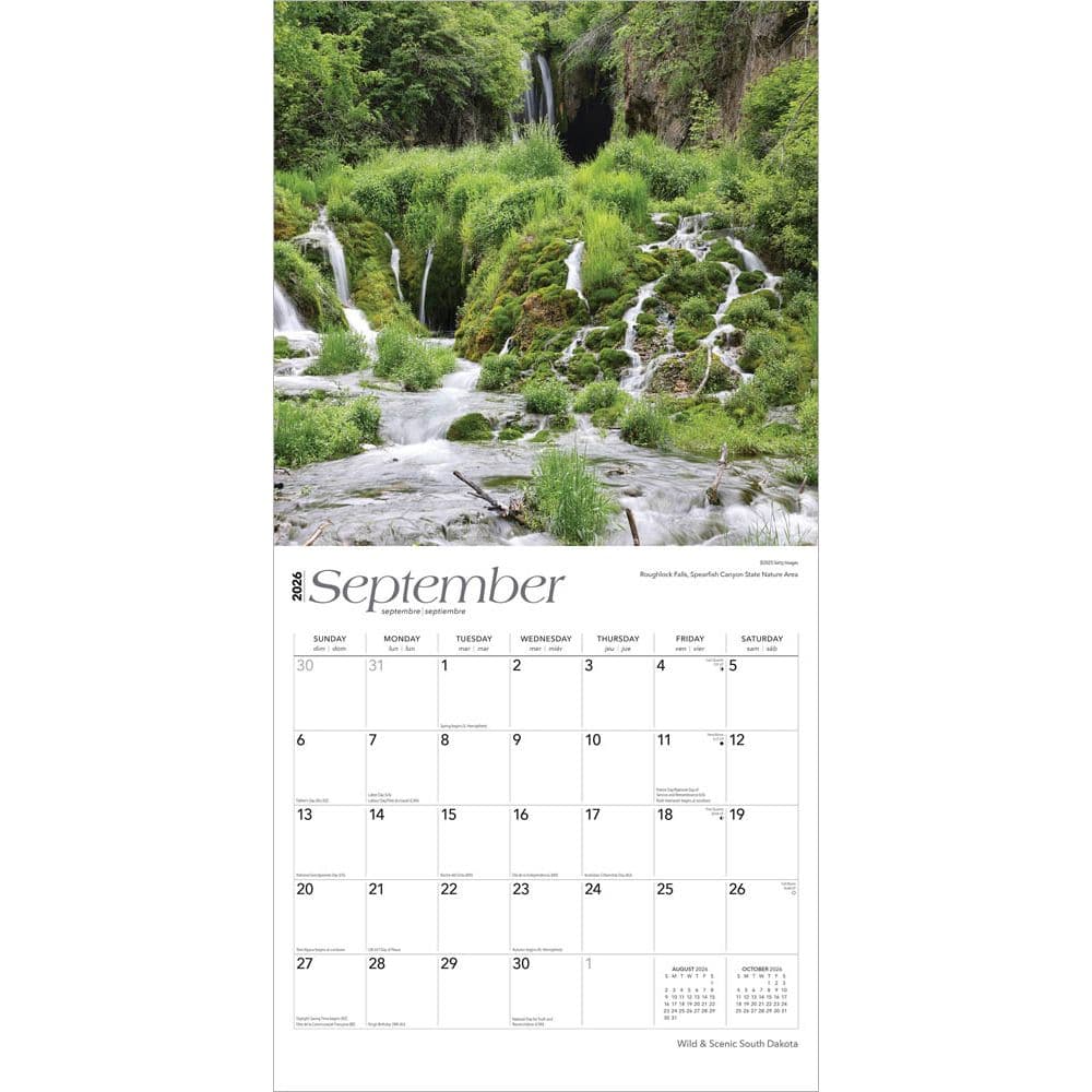 South Dakota 2026 Wall Calendar Third Alternate Image