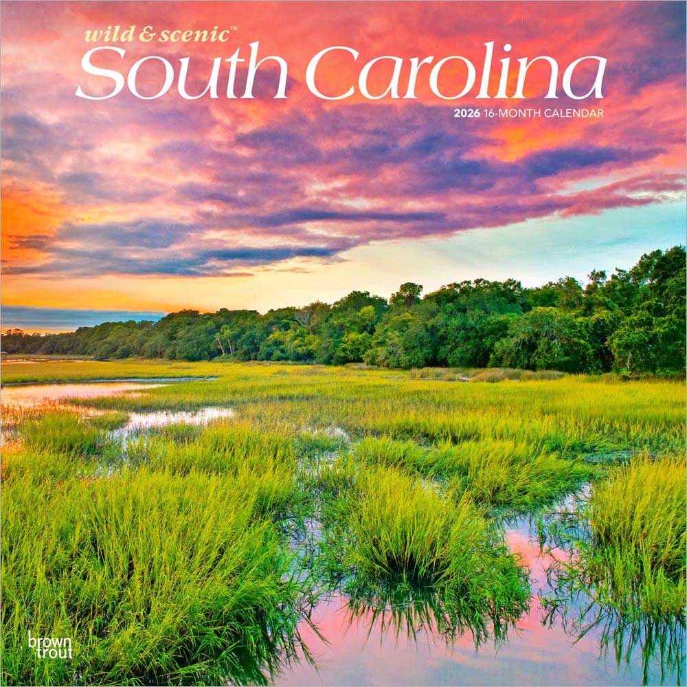 South Carolina Wild and Scenic 2026 Wall Calendar Main Product Image