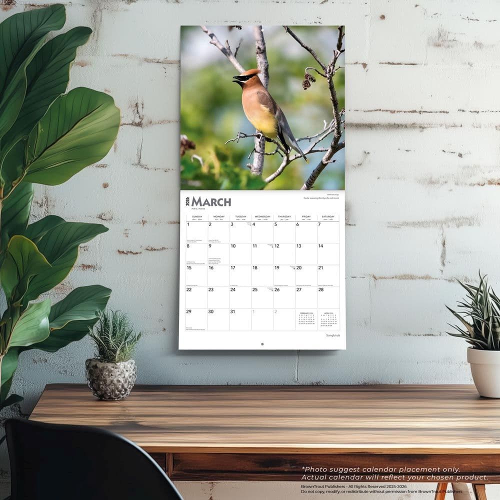Songbirds Square 2026 Wall Calendar Fourth Alternate Image
