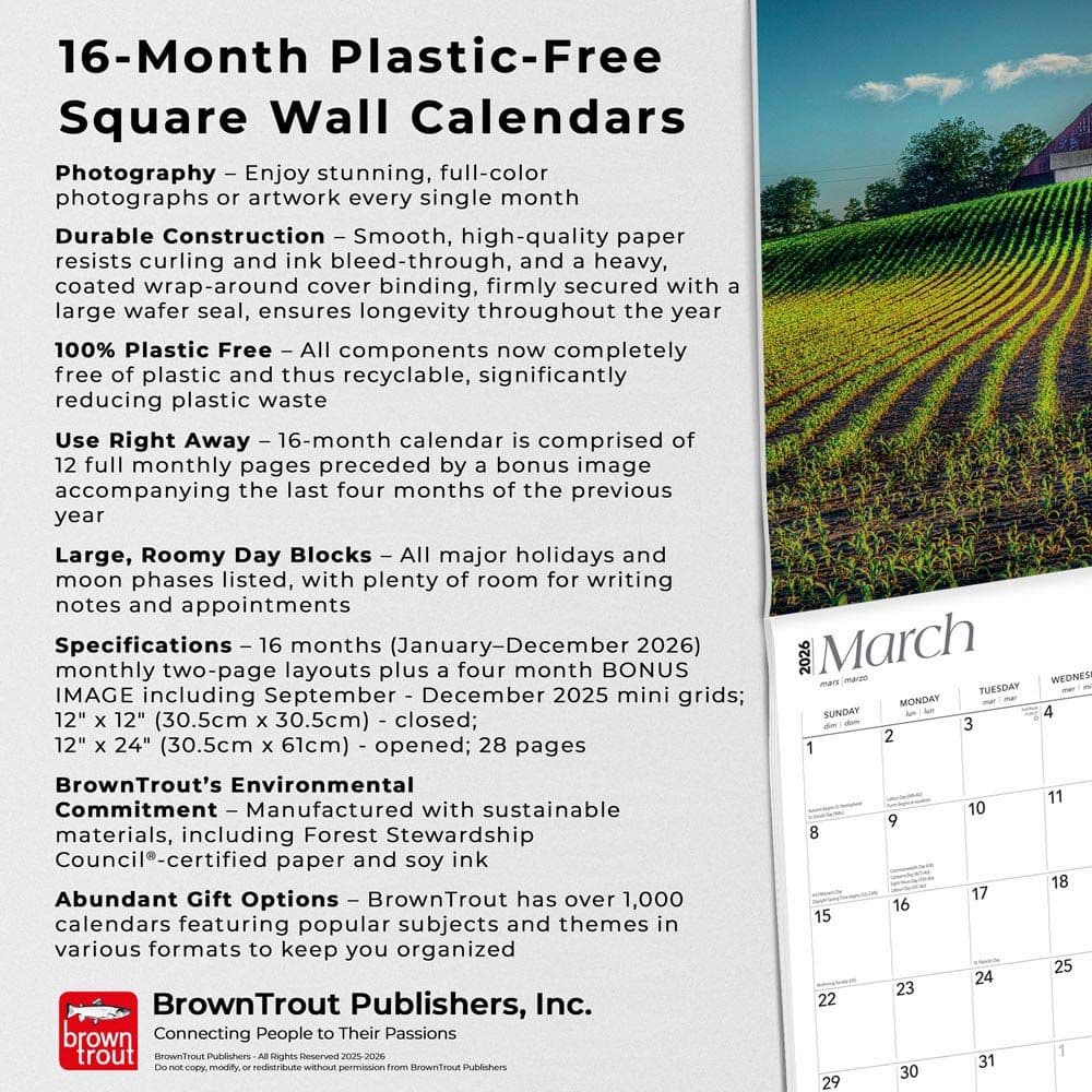 Show Me State Missouri 2026 Wall Calendar Fifth Alternate Image