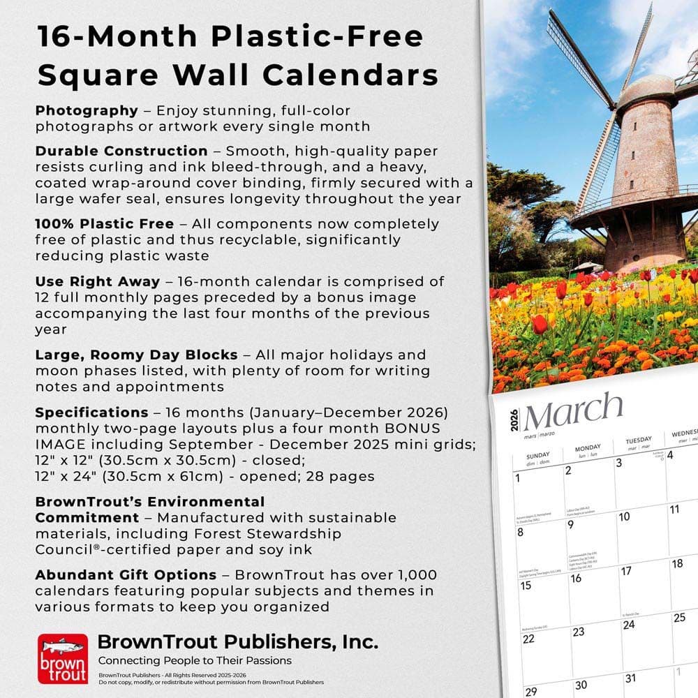 San Francisco 2026 Wall Calendar Fifth Alternate Image