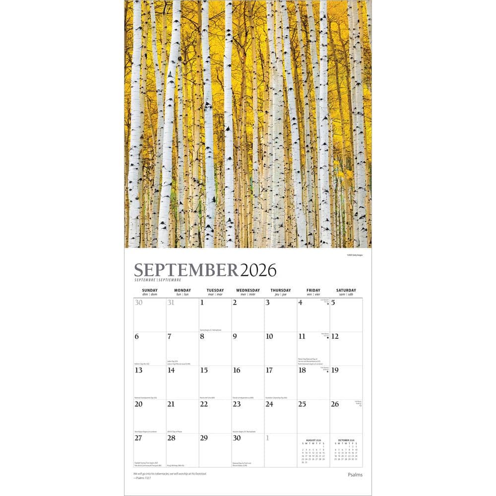 Psalms Plato 2026 Wall Calendar Third Alternate Image