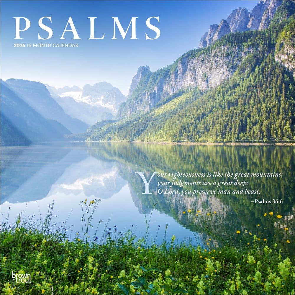 Psalms 2026 Wall Calendar Main Product Image