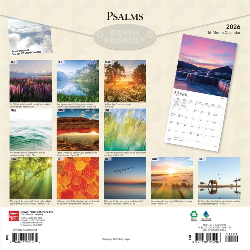 Psalms 2026 Wall Calendar First Alternate Image