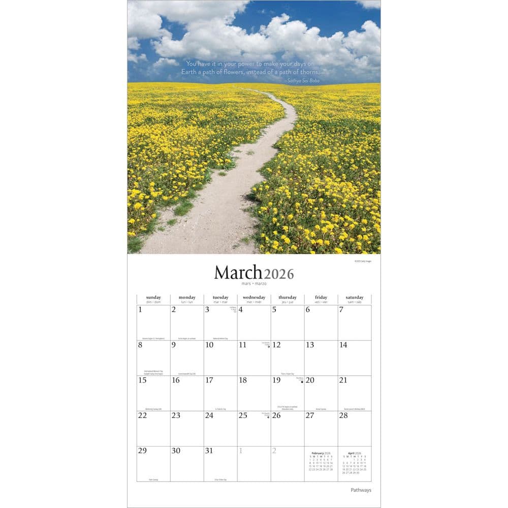 Pathways 2026 Wall Calendar Second Alternate Image
