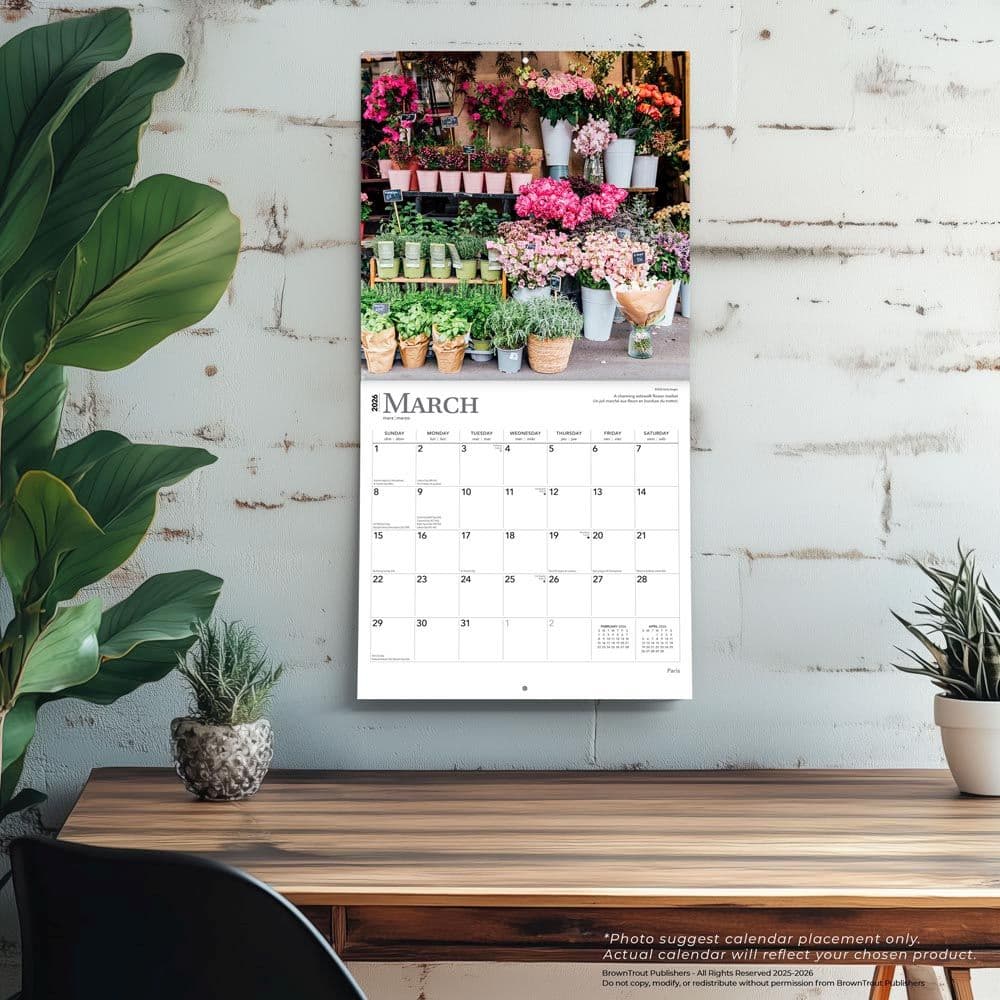Paris 2026 Wall Calendar Fourth Alternate Image