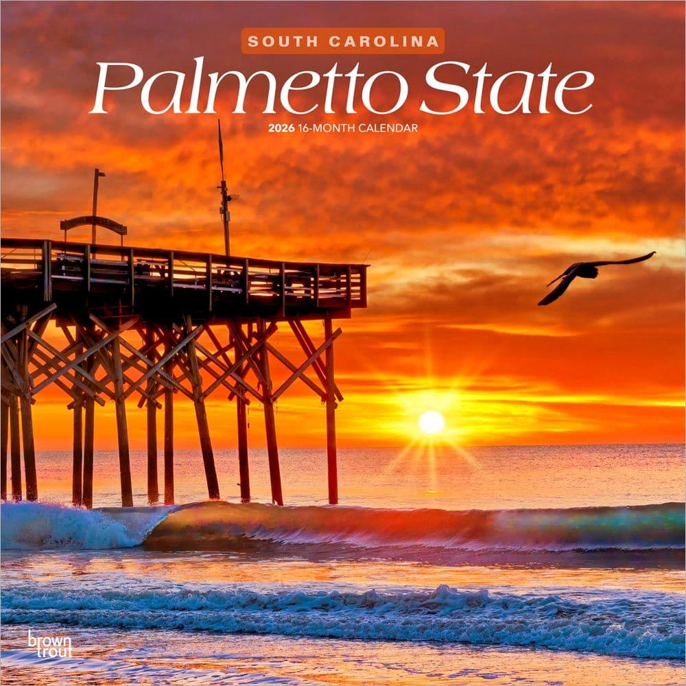 Palmetto State South Carolina 2026 Wall Calendar Main Product Image
