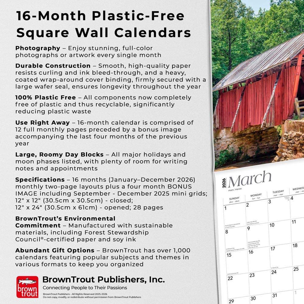 Palmetto State South Carolina 2026 Wall Calendar Fifth Alternate Image