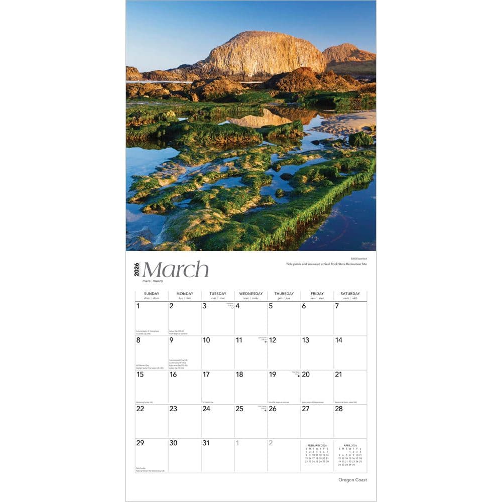 Oregon Coast 2026 Wall Calendar Second Alternate Image