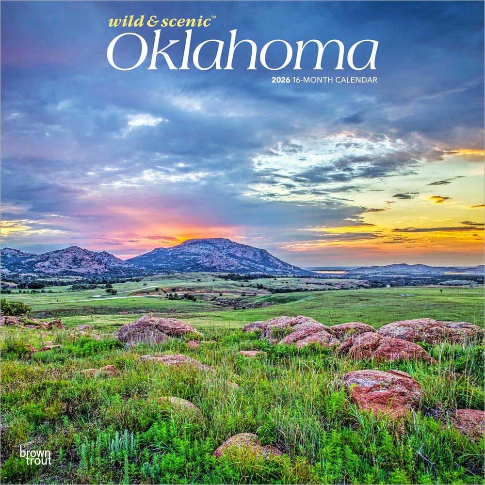 Oklahoma Wild and Scenic 2026 Wall Calendar Main Product Image