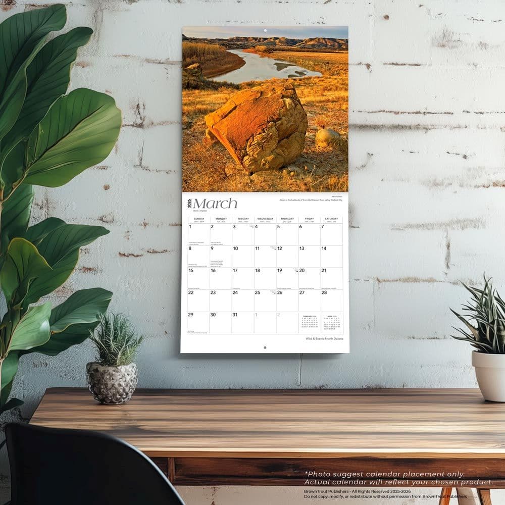 North Dakota 2026 Wall Calendar Fourth Alternate Image