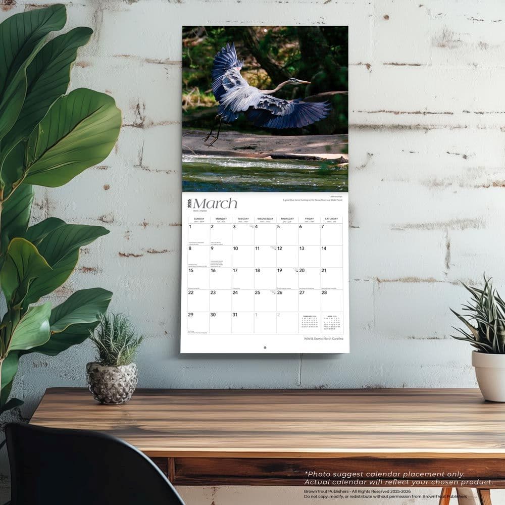 North Carolina Nature 2026 Wall Calendar Fourth Alternate Image