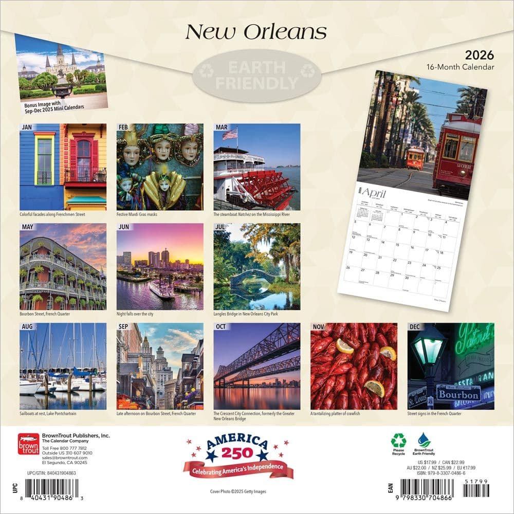 New Orleans 2026 Wall Calendar First Alternate Image
