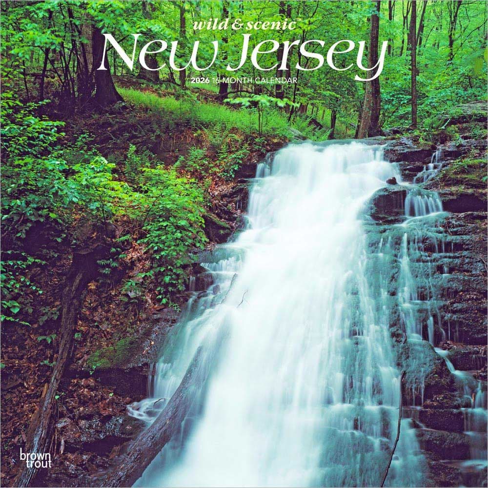 New Jersey Wild and Scenic 2026 Wall Calendar Main Product Image