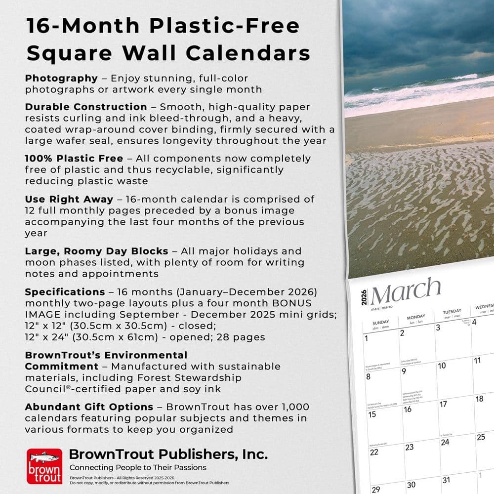 New Jersey Wild and Scenic 2026 Wall Calendar Fifth Alternate Image