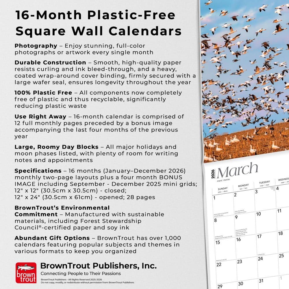 Nebraska Wild and Scenic 2026 Wall Calendar Fifth Alternate Image