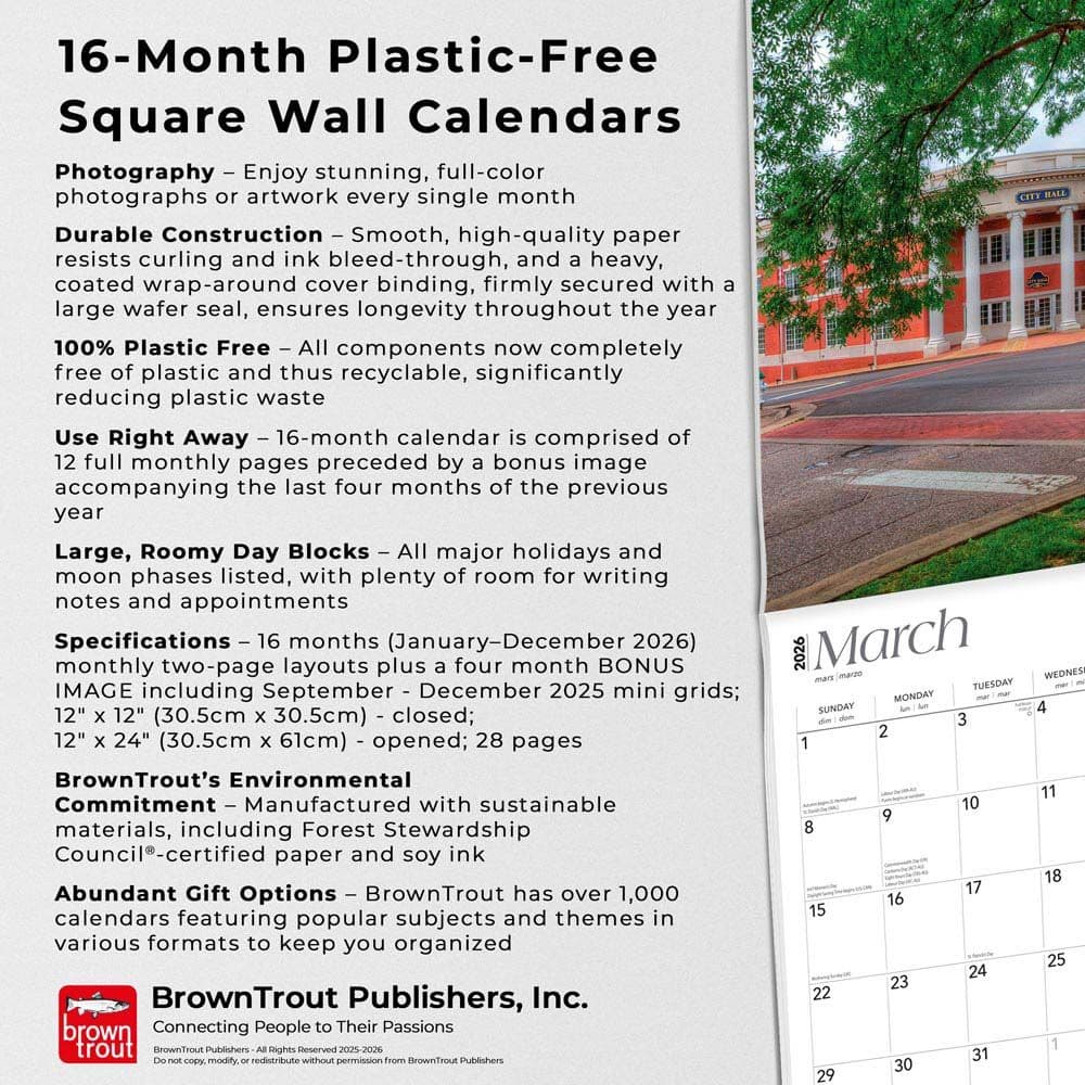 My Old Kentucky Home 2026 Wall Calendar Fifth Alternate Image