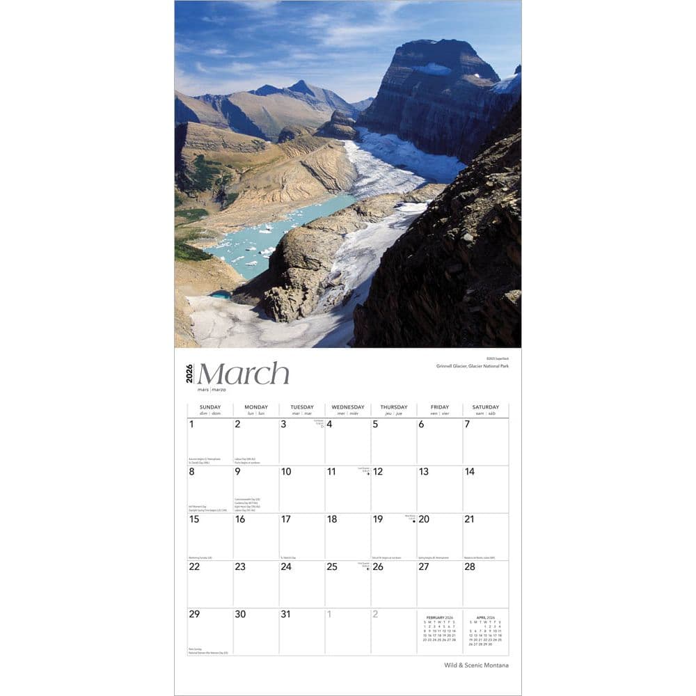 Montana Wild and Scenic 2026 Wall Calendar Second Alternate Image