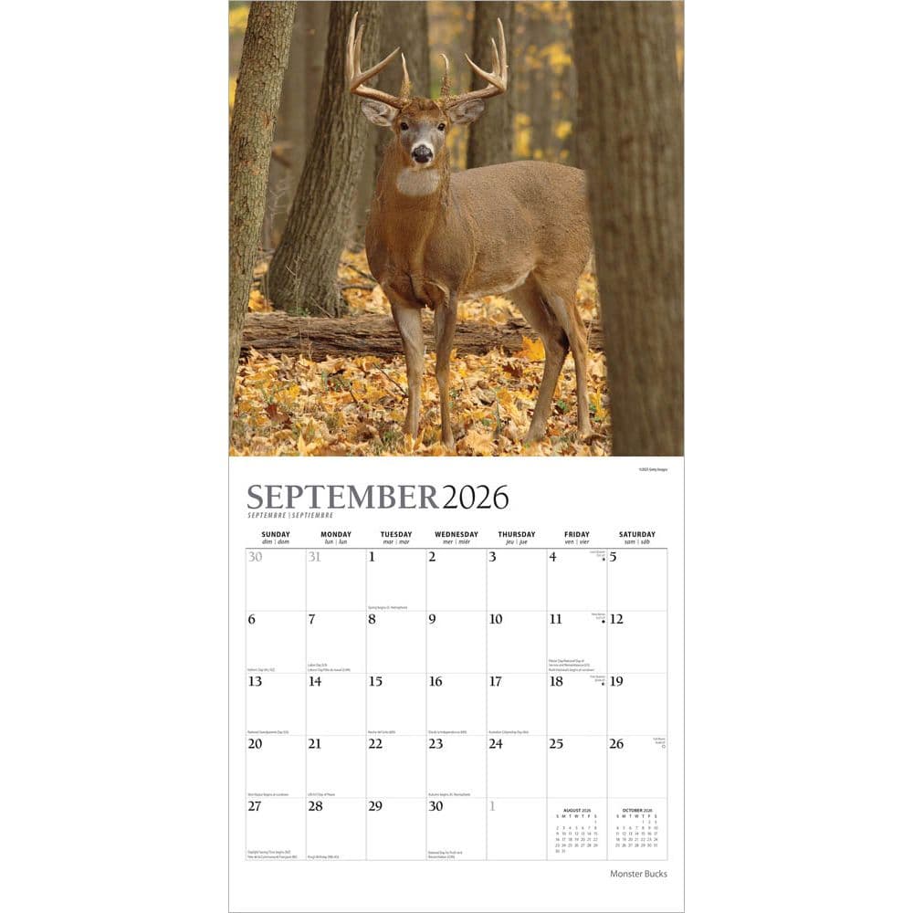 Monster Bucks Plato 2026 Wall Calendar Third Alternate Image