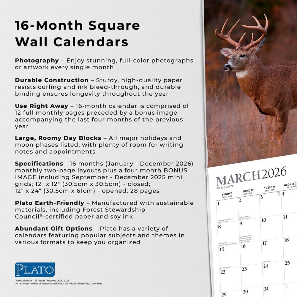 Monster Bucks Plato 2026 Wall Calendar Fifth Alternate Image