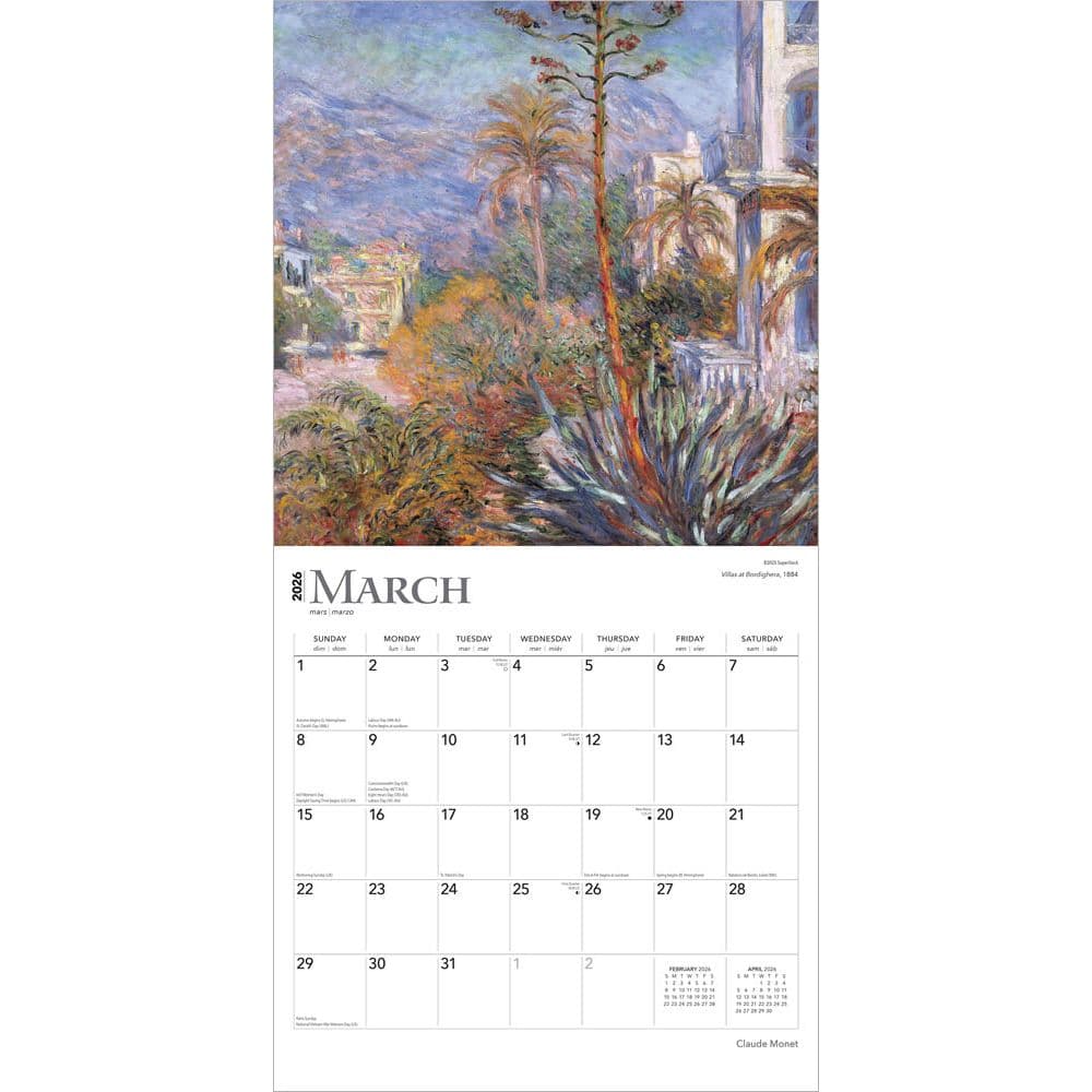 Monet 2026 Wall Calendar Second Alternate Image