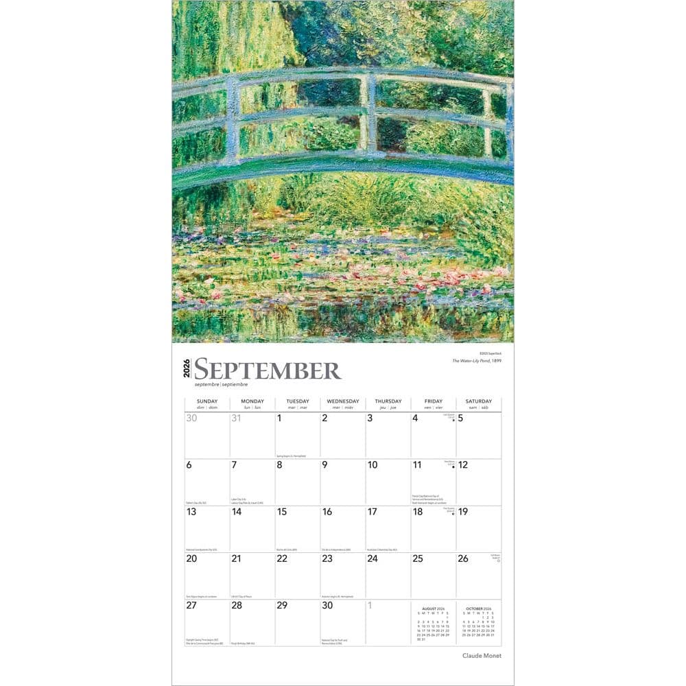 Monet 2026 Wall Calendar Third Alternate Image