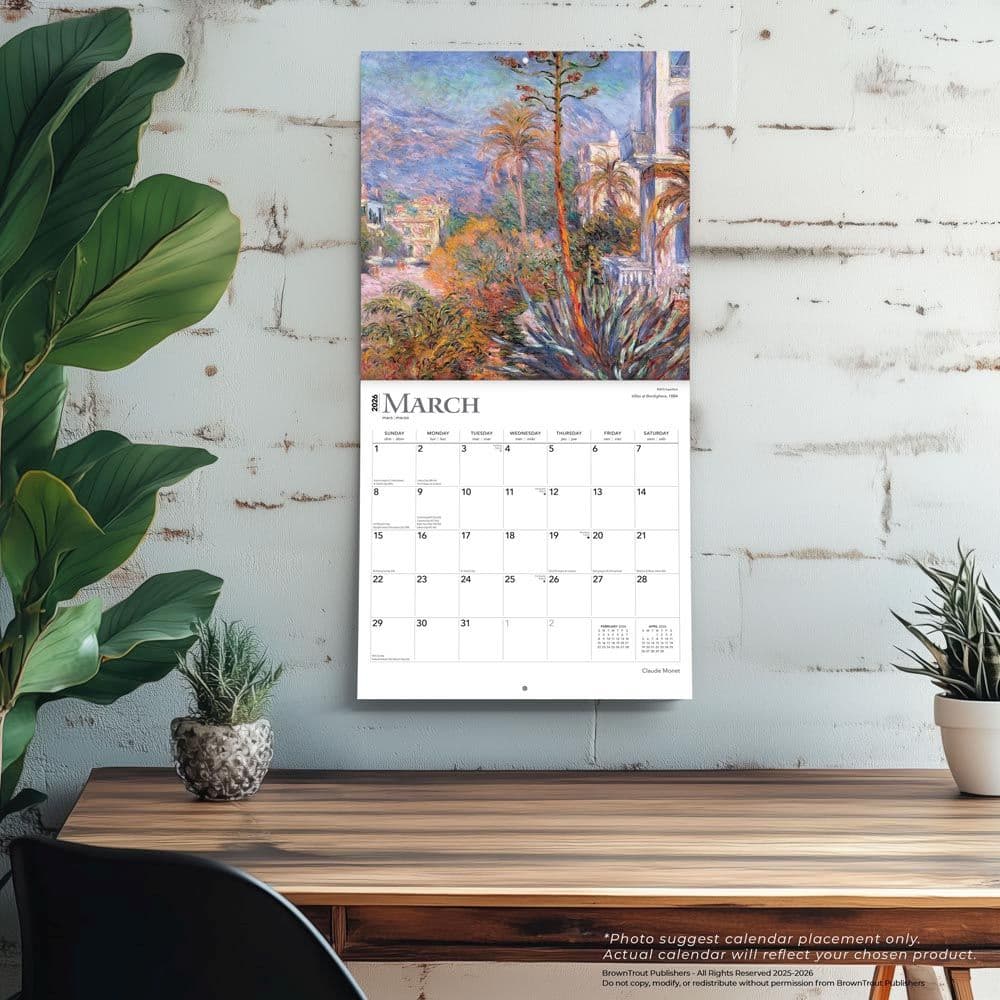 Monet 2026 Wall Calendar Fourth Alternate Image