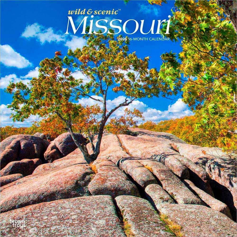 Missouri Wild and Scenic 2026 Wall Calendar Main Product Image