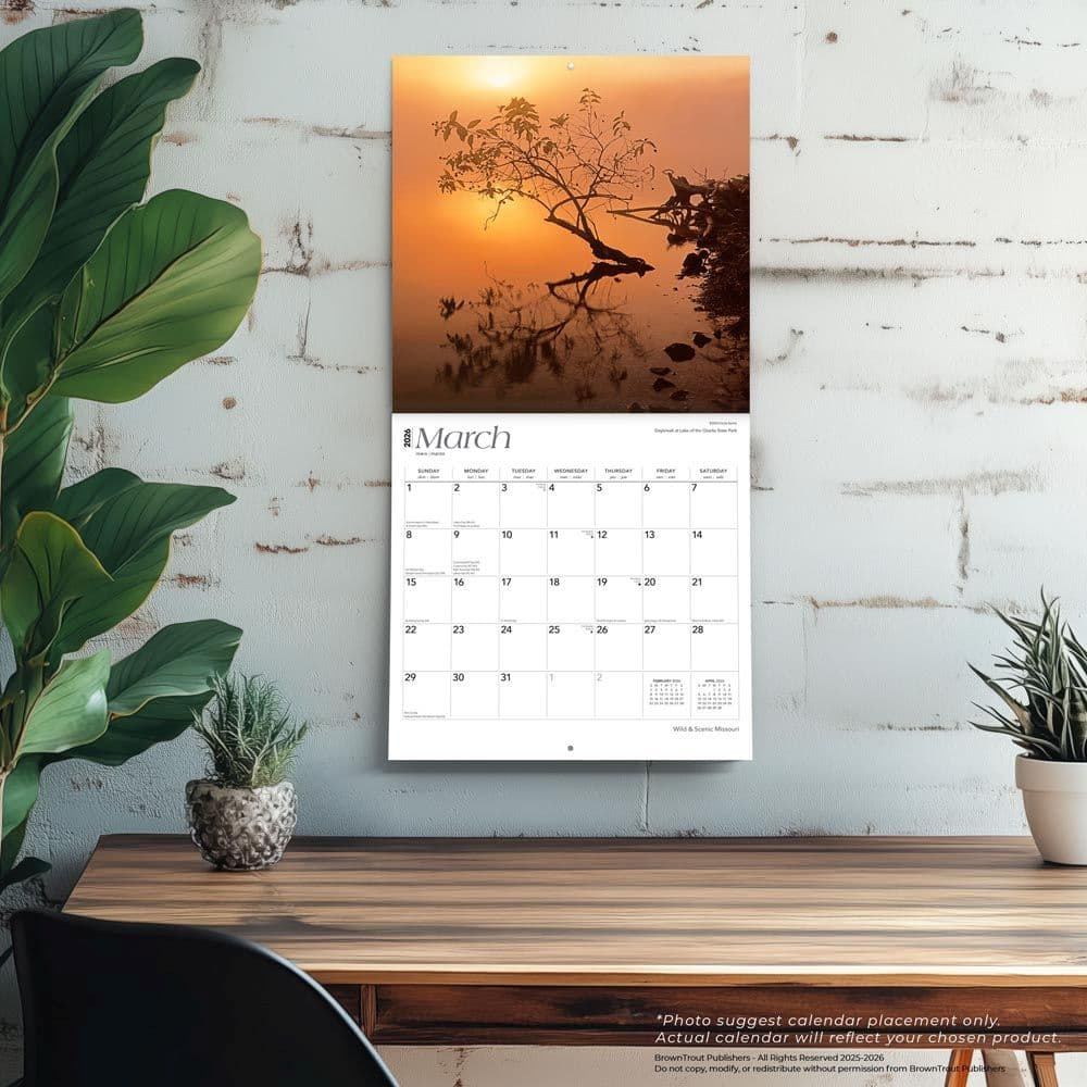 Missouri Wild and Scenic 2026 Wall Calendar Fourth Alternate Image