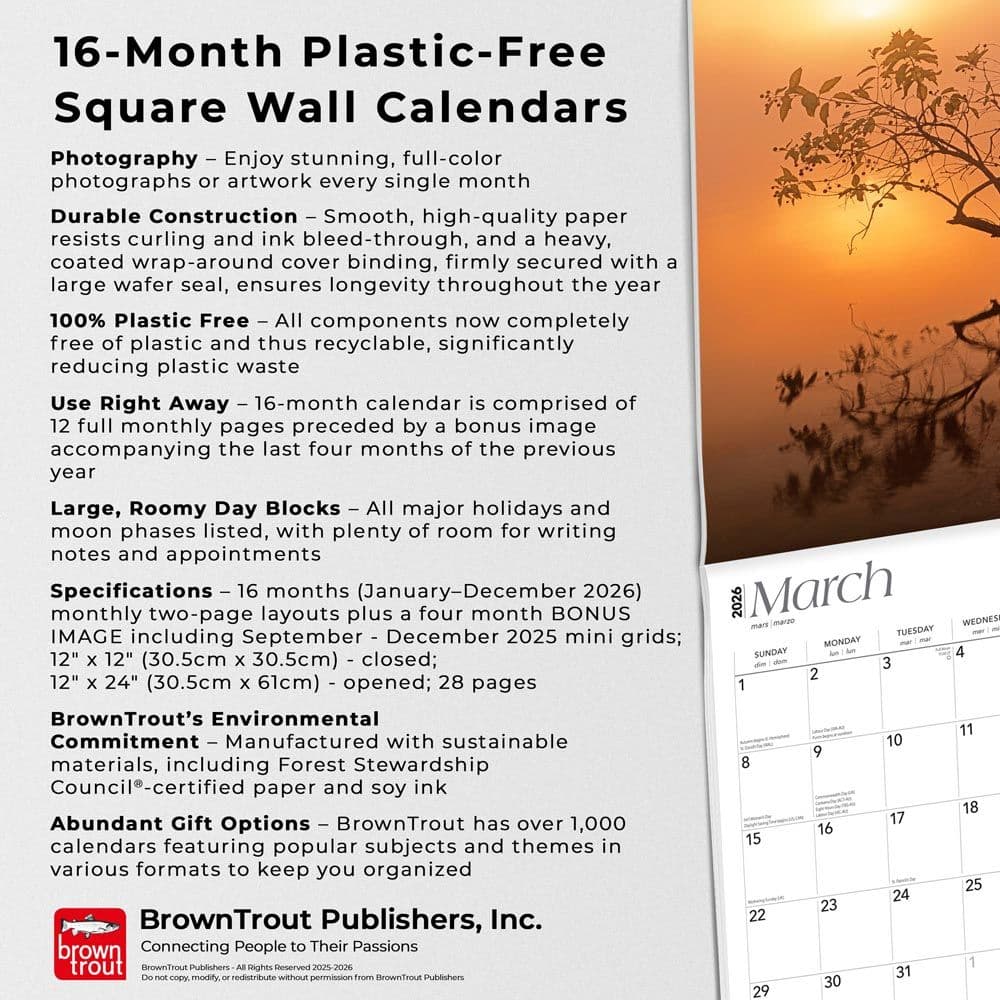 Missouri Wild and Scenic 2026 Wall Calendar Fifth Alternate Image