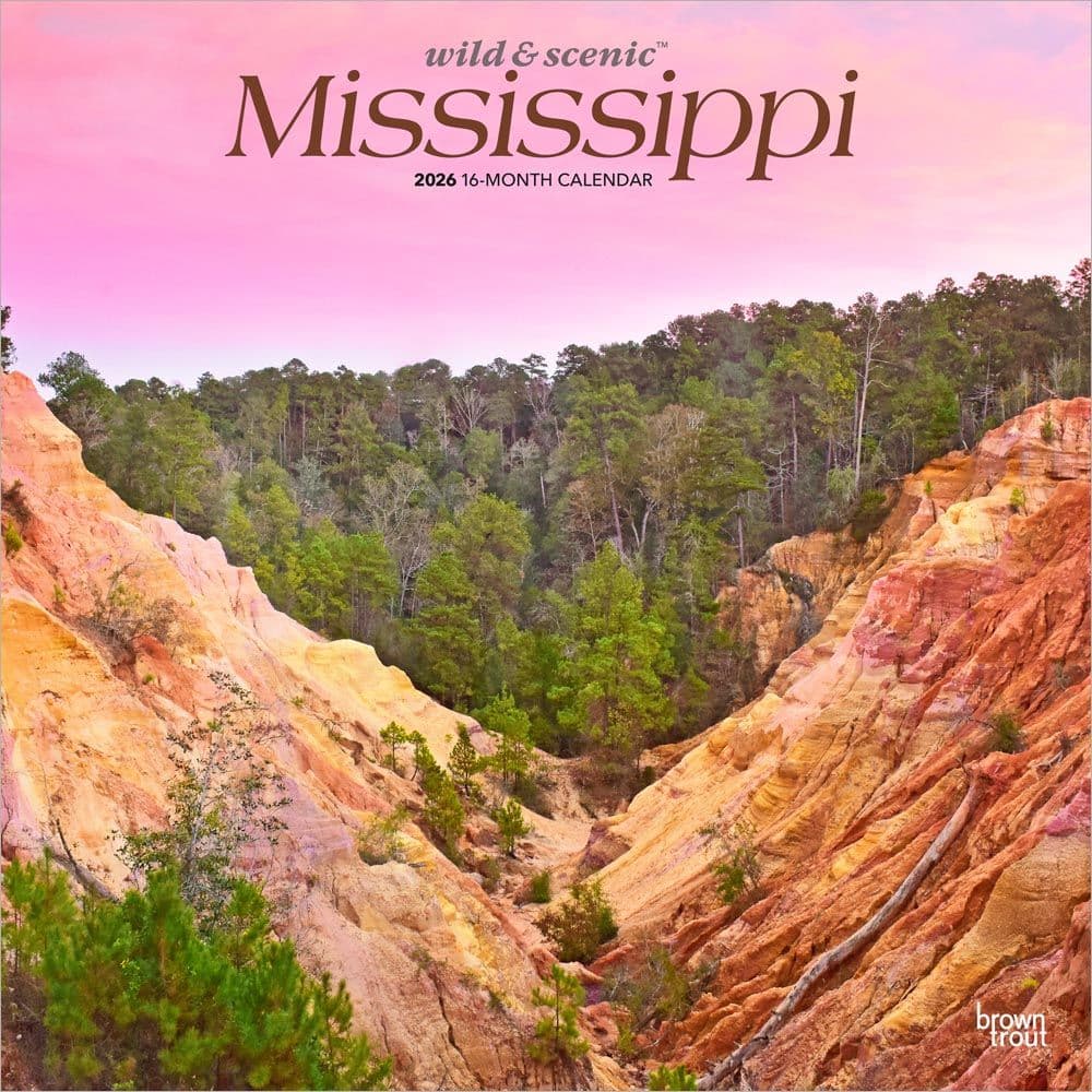 Mississippi Wild and Scenic 2026 Wall Calendar Main Product Image