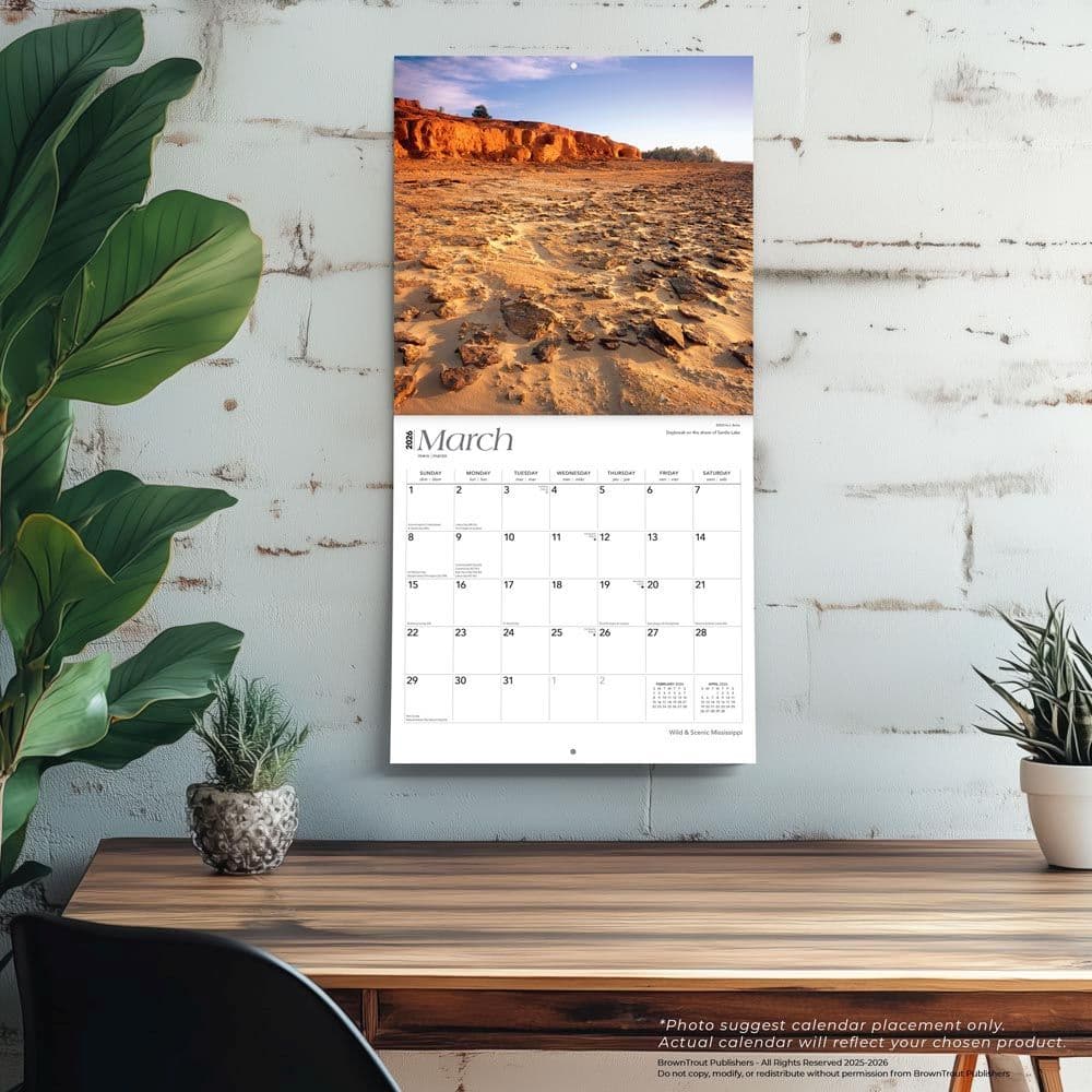 Mississippi Wild and Scenic 2026 Wall Calendar Fourth Alternate Image