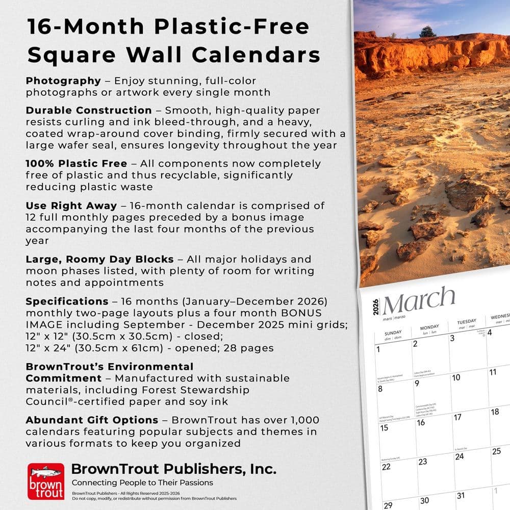 Mississippi Wild and Scenic 2026 Wall Calendar Fifth Alternate Image