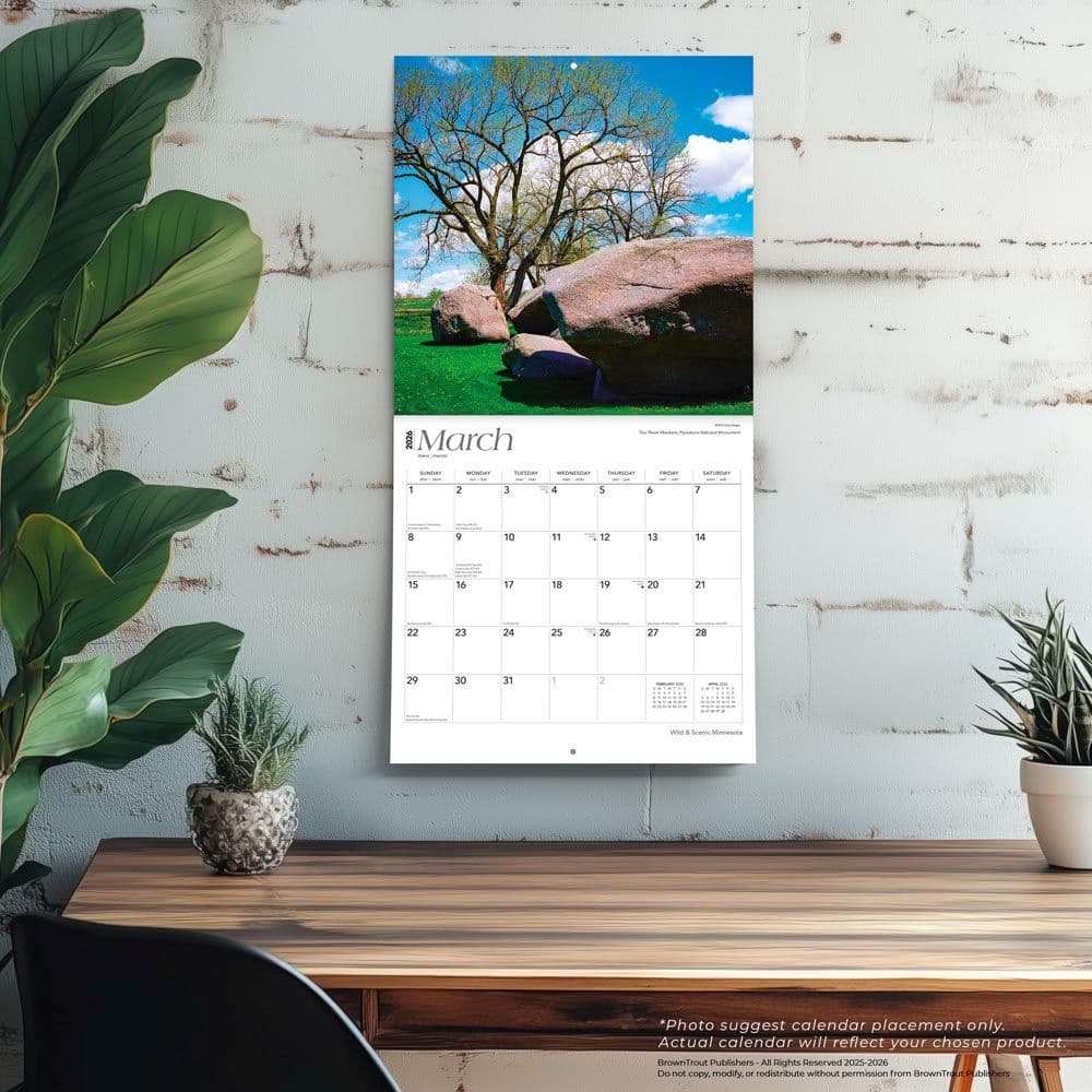 Minnesota Wild and Scenic 2026 Wall Calendar Fourth Alternate Image