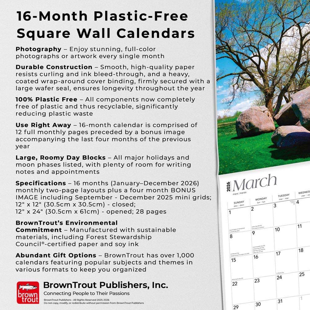 Minnesota Wild and Scenic 2026 Wall Calendar Fifth Alternate Image